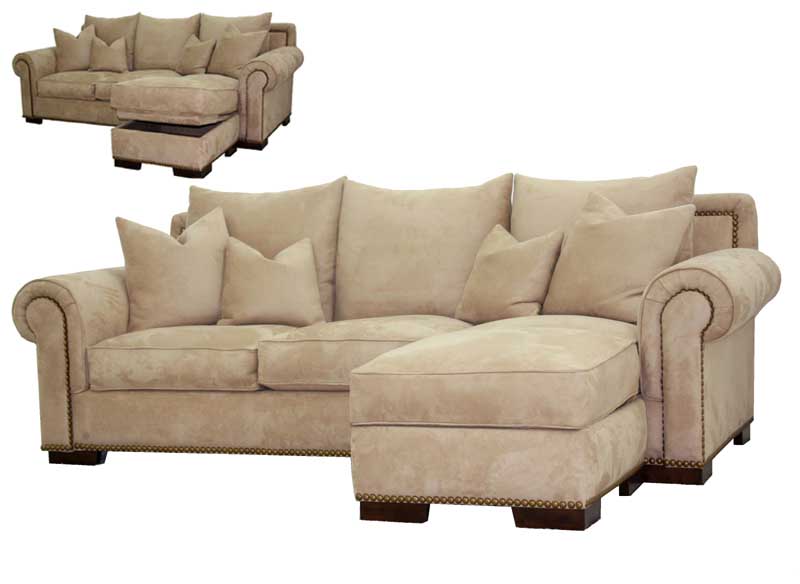 Johnson Sofa Chaise Cobvertible Storage